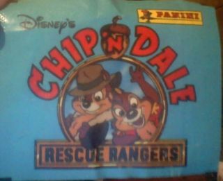 Complete Set Of Disney Chip N Dale Rescue Rangers Panini Album Stickers