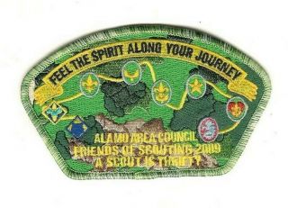 Boy Scout Patch Alamo Area Council Sa - 35 Csp Fos Thrifty Green/ Lt Green Border