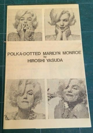 Polka - Dotted Marilyn Monroe Hiroshi Yasuda Mail Art 1988 Exhibit Flyer