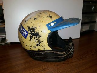 Vintage Bell Moto 3 Star Iii Motorcycle Helmet Size 7 - 1/8