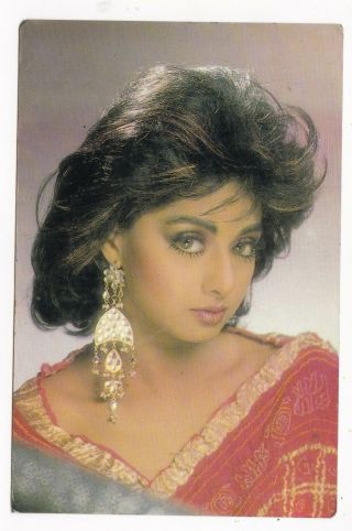 Sridevi,  Sri Devi Orig Bollywood Postcard (ruby 719)