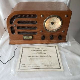 Vintage Crosley Limited Edition Radio Cassette 50 Year Wwii Commemorative