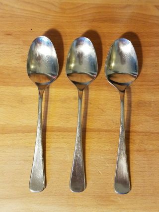 Set Of 3 Wmf Cromargan Germany Finesse Stainless Steel Soup Place Spoons