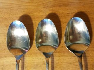 Set of 3 WMF Cromargan Germany Finesse Stainless Steel Soup Place Spoons 3