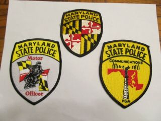 Maryland State Police Patch & Specials