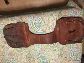 Vintage Western Leather Saddle Bags Cross Utah
