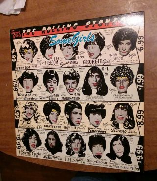 Rolling Stones - Some Girls - 1978 Us 1st Pressing Banned Lucy/marilyn Cover Lp
