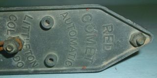 Vintage Red Comet Automatic Fire Extinguisher Wall Bracket Littleton Colorado 2