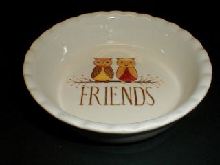 Nantucket Home Friends Mr & Mrs Owl Cereal Bowl - Individual Pie Plate/s