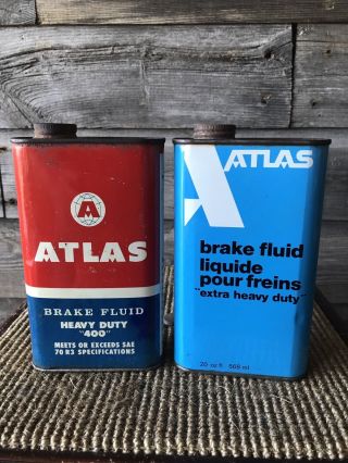 Vintage Atlas Brake Fluid Oil Can