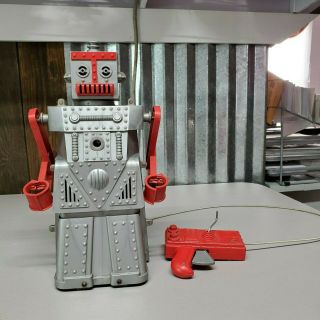 Vintage 1950s Robert The Robot - With Controller - Talks And Walks