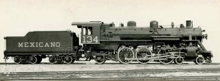 9hh660 Builder Rp 1938 N De M Railway Mexico Mexicano 4 - 6 - 2 Locomotive 134