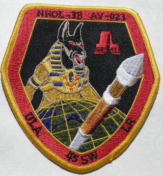 Atlas V Av - 023 Nrol - 38 Usaf Launch Vehicle Mission Patch