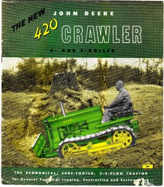 1956 John Deere 420 Crawler Sales Brochure Lsc22