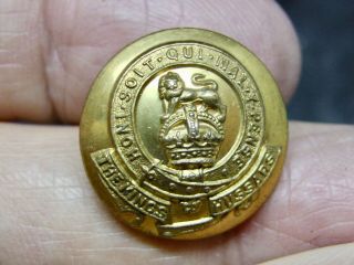 THE KINGS 15TH HUSSARS (not Royal) 21mm GILT COAT BUTTON 1920 ONLY VERY RARE 2