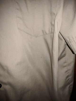 Mens Official Boy Scout of America Uniform Shirt W/Patches Sz XL 2