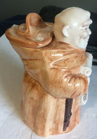 Treasure Craft USA Ceramic Monk Cookie Jar Thou Shalt Not Steal Cookies 3