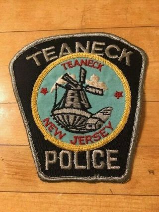 Rare Vintage Teaneck Police Department Patch Badge Uniform Dept Jersey Nj
