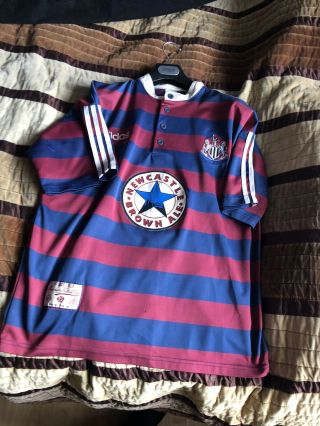 Newcastle United Away Shirt Classic Vintage 95/96 (l) Very Rare