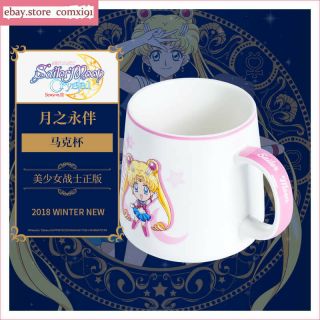 Sailor Moon Crystal 25th Anniversary Cute Coffee Mug Ceramic Cup Hot Christmas