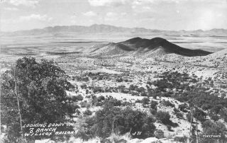 1940s Wilcox Arizona Birdseye 76 Ranch Rppc Real Photo Postcard 5937