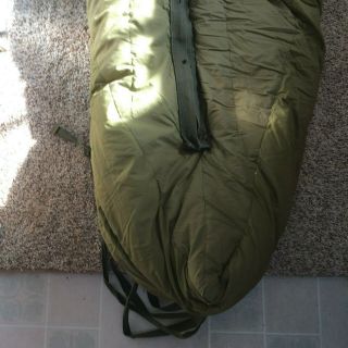 VINTAGE ARMY SLEEPING BAG,  ARCTIC OUTER SHELL M - 1949 3