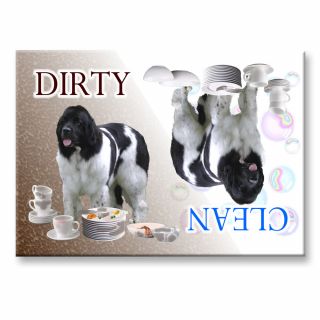 Landseer Clean/dirty Dishwasher Magnet Dog