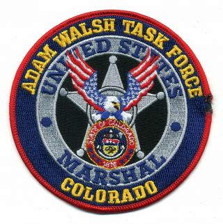 Us Marshal Adam Walsh Task Force Patch - Colorado Co - Kokopelli Sticker