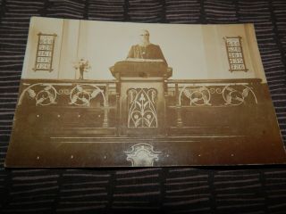 1906 Rp Postcard Vicar Of North Curry Somerset Rev Daniel James Pring