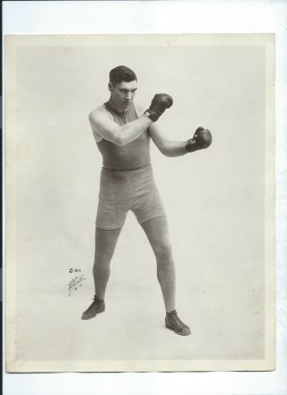 8 " X 10 " Photo/boxing/jack Willard/ " The Ring " /photo By White Of York