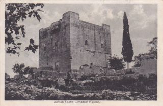 Cyprus Postcard Kolossi Castle Limassol Mangoian 1920s
