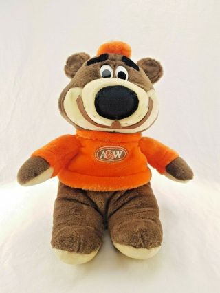 Vintage A&w Root Beer Teddy Bear Mascot Plush Toy Promotional