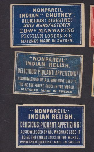 Ae Old Matchbox Label Sweden Ghghg9 Nonpareil Indian
