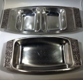 Velvet By Stanley Roberts 18 - 8 Serving Tray & Divided Serving Tray