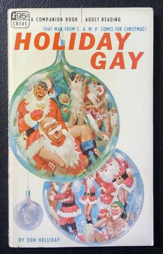 Holiday Gay By Don Holliday (1967),  Vintage Gay Pulp Fiction,  Sleaze