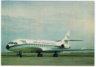 Postcard Uta Airline Issue Caravelle Aviation Airways Airport