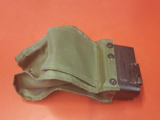 Nos Od Green Usgi Issue M240 Belted Ammo Soft Pouch Nutsack Water Proof