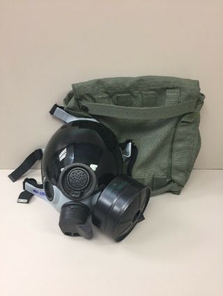 Msa 12940 - 148 Gas Mask With Carrying Bag,  Us Chemical Biological Mask,  Med/lg