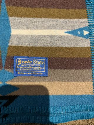 Vintage Pendleton Beaver State Indian Blanket