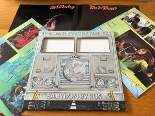 Bob Marley & The Wailers - Babylon By Bus - 1978 Double Lp Inners & Poster Ex
