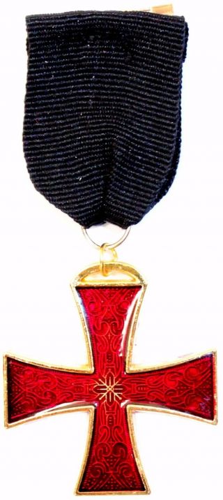 Masonic Knights Templar Order Of The Red Cross Jewel