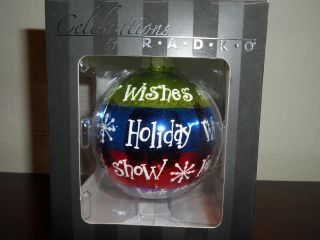 Christopher Radko Vintage Blown Glass Christmas Tree Ornament 5 " Ball Holidays