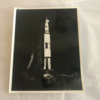 Official Nasa Public Release 8 X 10 Photo Apollo Saturn V Rocket