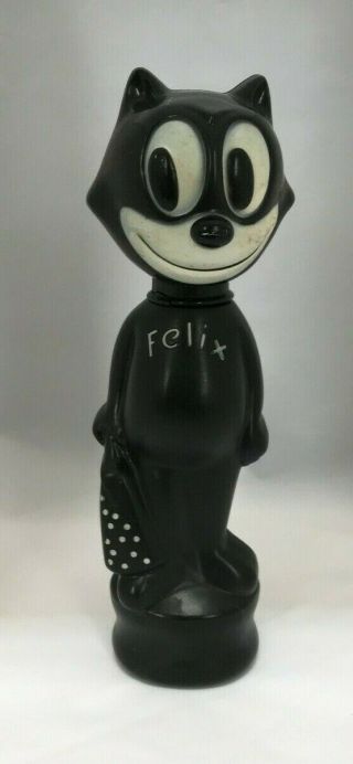 Felix The Cat Soaky (tm) Bath Bottle,  Black 1960 