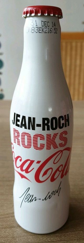 Coca Cola Alu Bottle From France Jean - Roch Rocks.  Full Bottle