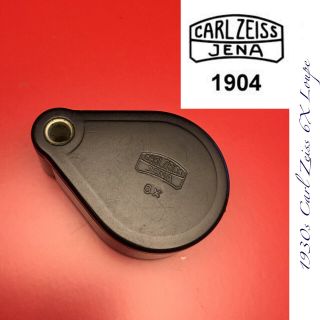 1930s Carl Zeiss 6x Jena Magnifying Glass Loupe Magnifier Optics Vintage