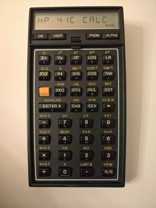 VINTAGE Hewlett Packard HP 41C Programmable Scientific Calculator 3
