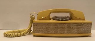 Vintage Yellow Western Electric Bell Rotary Dial Phone Telephone