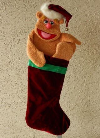 Fozzie Bear The Muppets Handmade Decorative Christmas Stocking Vintage Pattern