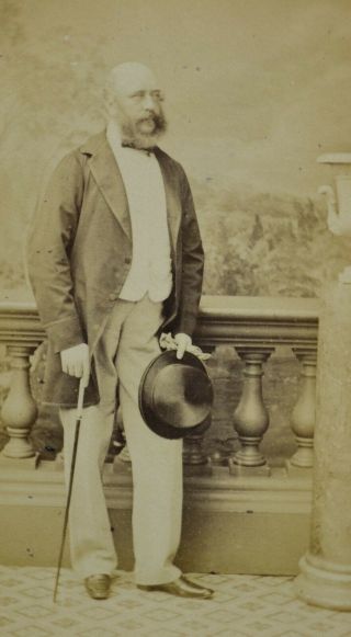 1860s Cdv Photo Carte De Visite Prince George Duke Of Cambridge Maull Polyblank